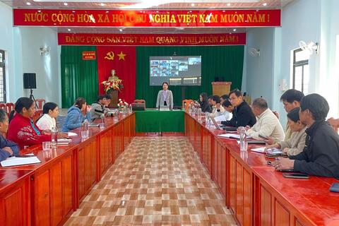TIỂU BAN VĂN KIỆN ĐẠI HỘI ĐẢNG BỘ XÃ TÊ XĂNG KHÓA XVIII TỔ CHỨC HỘI NGHỊ LẤY Ý KIẾN VĂN KIỆN ĐẠI HỘI ĐẢNG BỘ NHIỆM KỲ 2025-2030